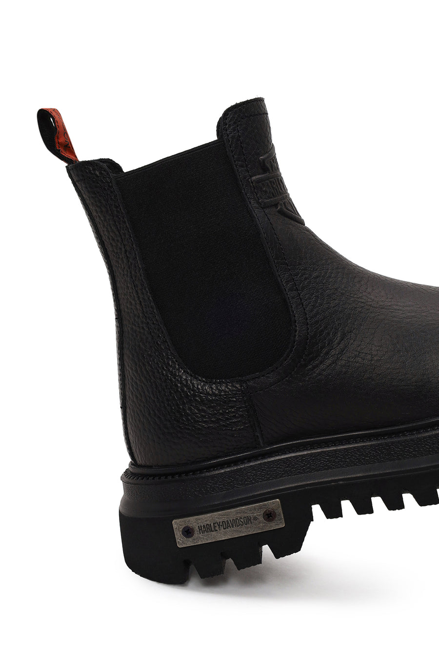 Harley Davidson Woman Black Mourir Nubuck Leather Chelsea Boots