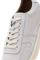 Men's Stone Color Nubuck Leather Sneaker | Derimod
