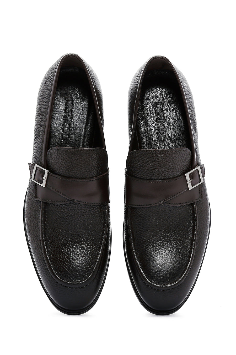 Erkek Kahverengi Deri Klasik Loafer