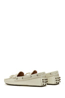 
Women's Beige Bow Detailed Leather Loafer
 | Derimod