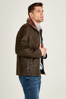 ANGELO MEN'S LEATHER JACKET | Derimod