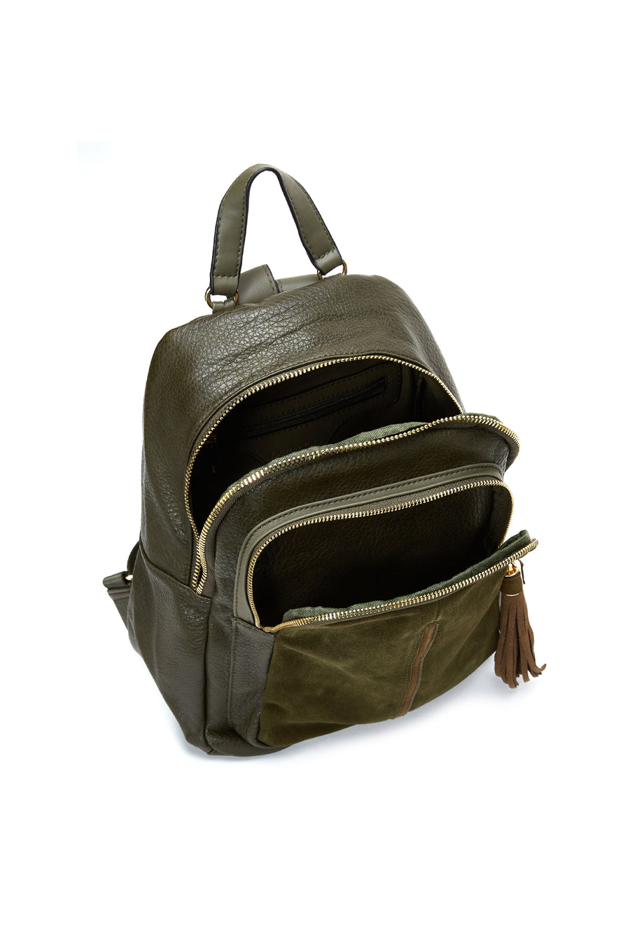 Woman Khaki Casual Backpack