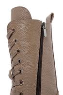 Women's Mink Casual Boots Leather Boots | Derimod