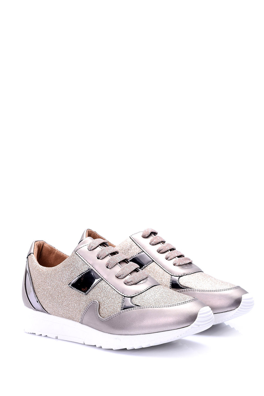 Women's Silver Detailed Shoes
