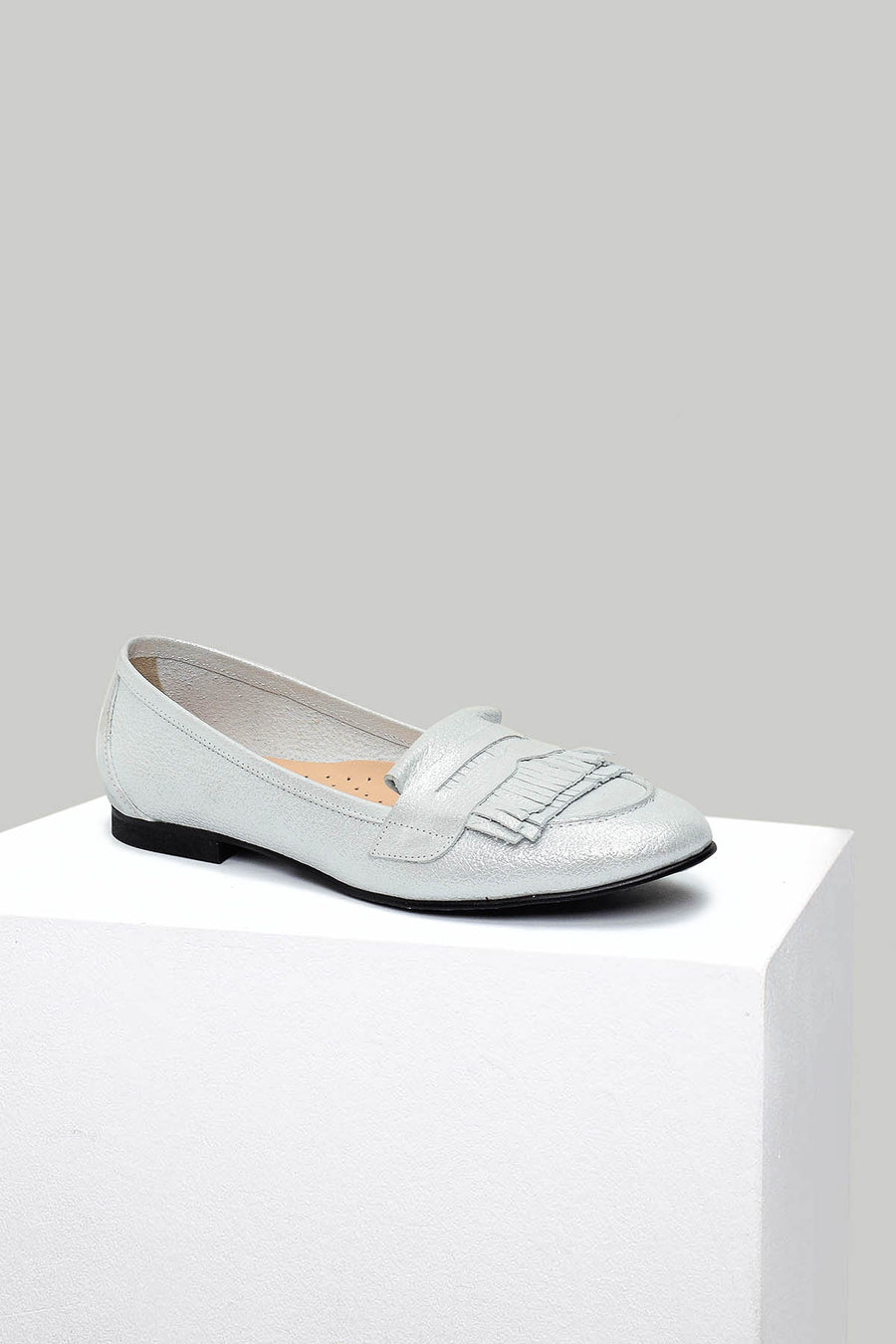 Gri Kadın Deri Loafer 18SFD280932 | Derimod