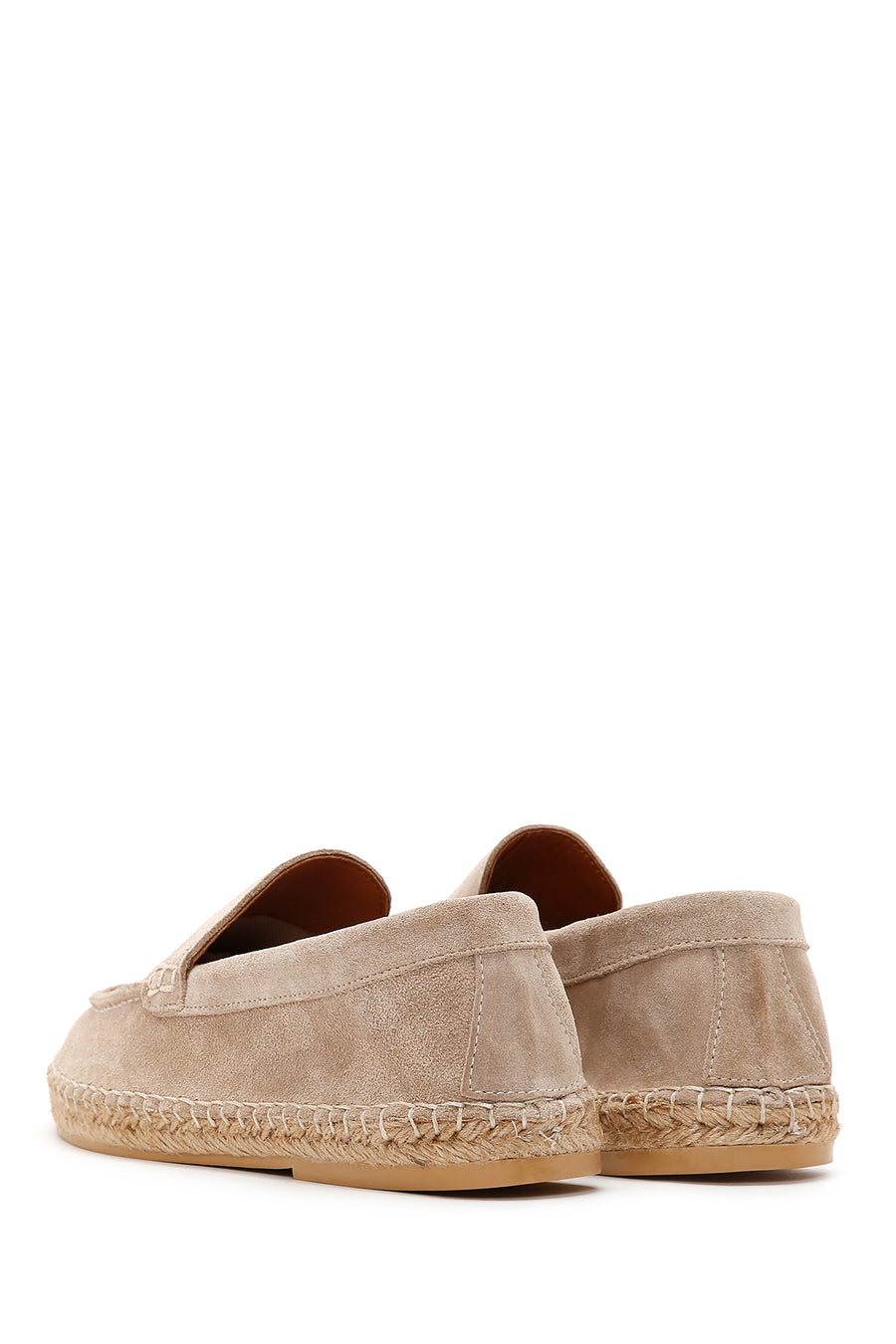 Men's Beige Suede Espadrilles