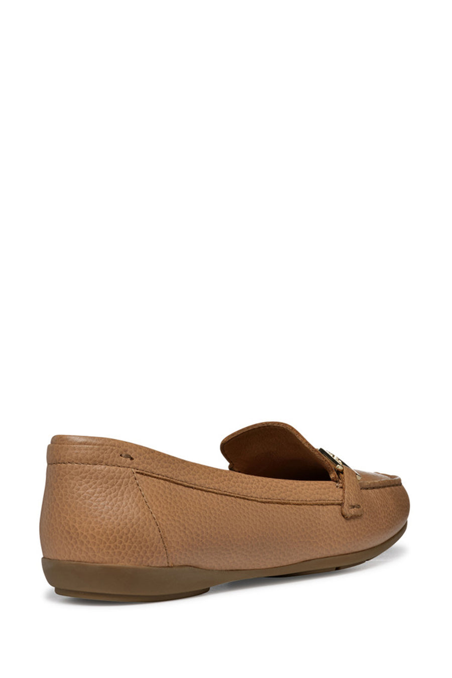 Geox Women Beige Annytah Moc Buckle Leather Loafer