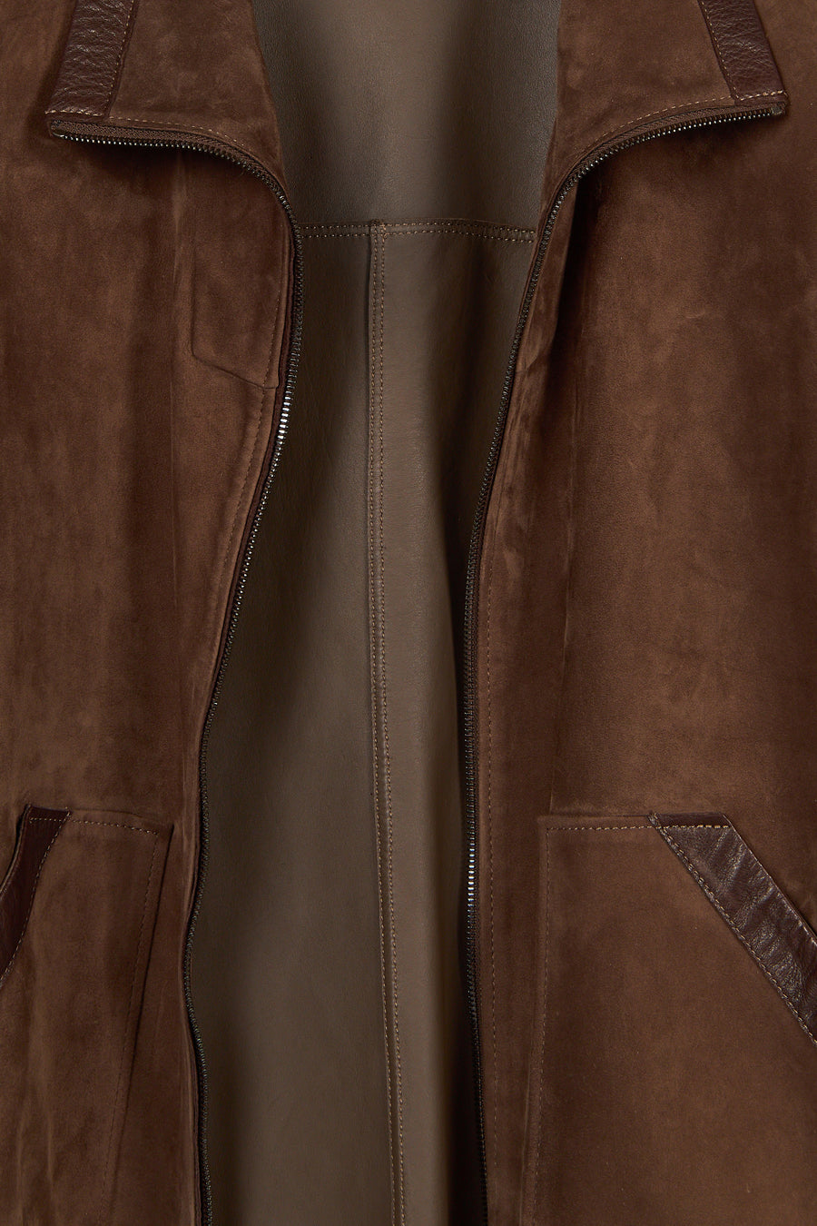 Barcelona Woman Brown Short Suede Jacket