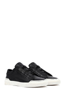 Men's Black Lace Up Leather Sneakers | Derimod