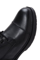 Men's Leather Zippered Boots | Derimod