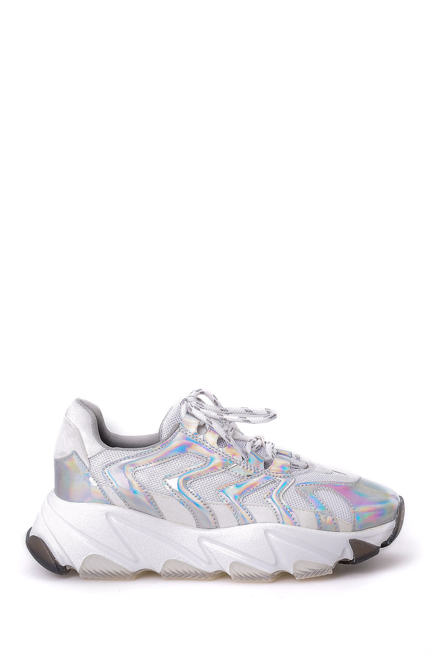 Women's Silver Sneaker 19SFE221532 | Derimod