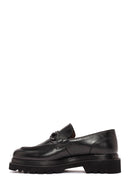 Men's Black Leather Casual Loafer | Derimod