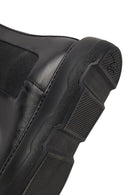 Men's Black Thick-Soled Leather Chelsea Boot | Derimod