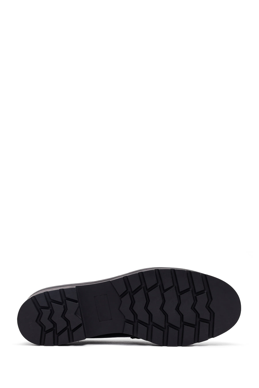 Kadın Siyah Kalın Tabanlı Maskülen Loafer