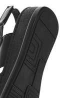 Kadın Siyah Bantlı Kalın Tabanlı Deri Comfort Sandalet | Derimod