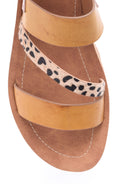 Women's Gold Leopard Detailed Sandals | Derimod