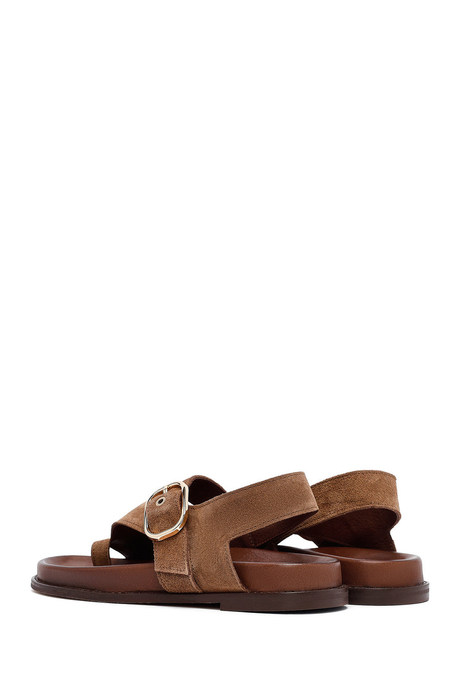 Women's Mink Suede Leather Flip Flop Sandals