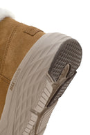 Skechers Kadın Taba Max Cushioning Süet Deri Kalın Tabanlı Casual Bot | Derimod