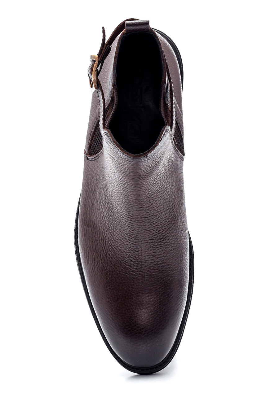 Men's Leather Buckle Boots