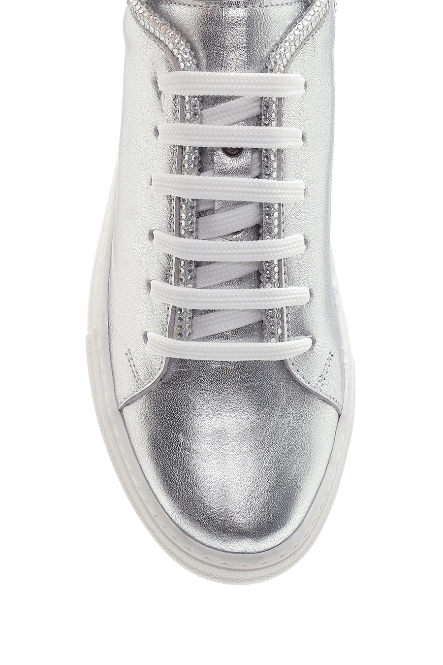 Women's Leather Metallic Sneaker
