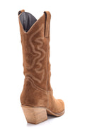 Women's Suede Leather Cowboy Boots | Derimod