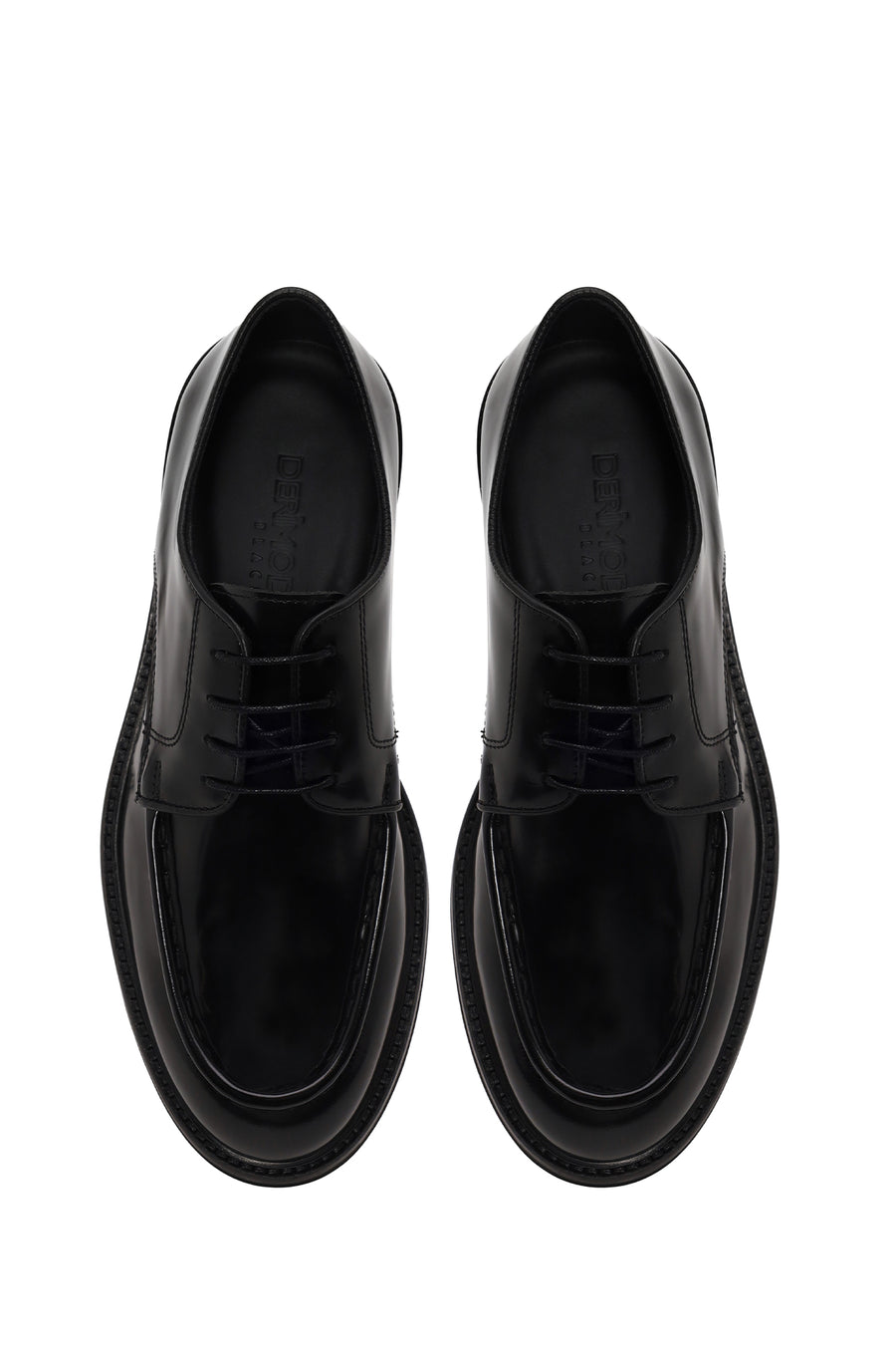 Male Black Lace-Up Leather Casual Shoes