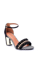 Women's Suede Metal Heel Detailed Shoes | Derimod