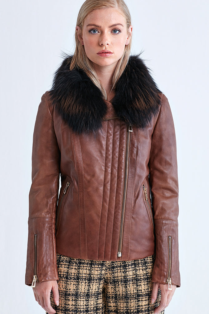 Cortina Women's Leather Jacket