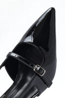 Women's Black Open Back Thin Heeled Shoes | Derimod