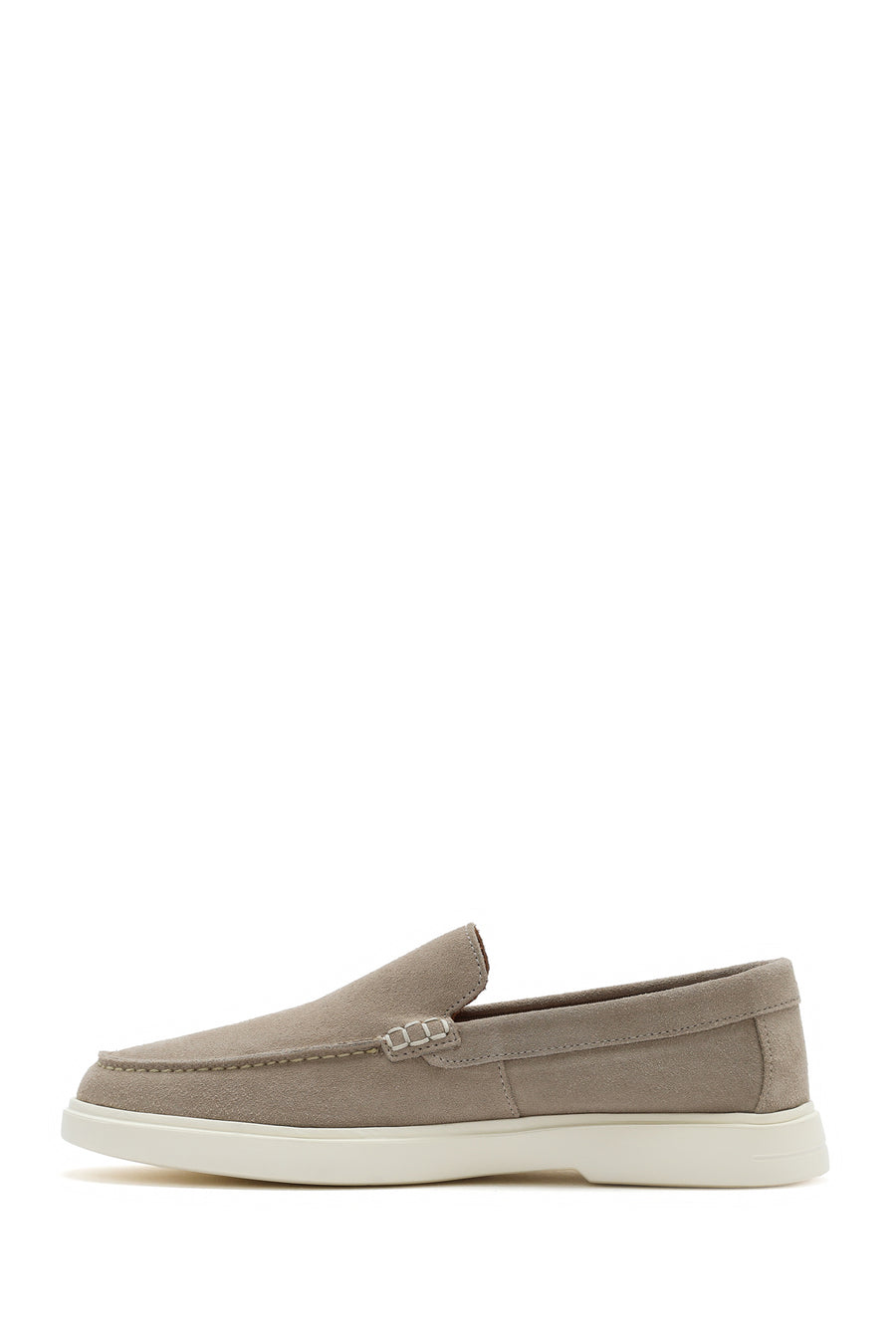 Men's Beige Suede Leather Casual Loafer