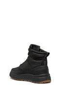 Geox Men's Black Granito + Grip Abx Laced Waterproof Leather Casual Boots | Derimod