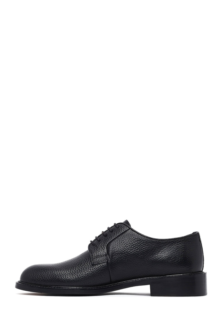Men's Black Lace-Up Leather Classic Shoes