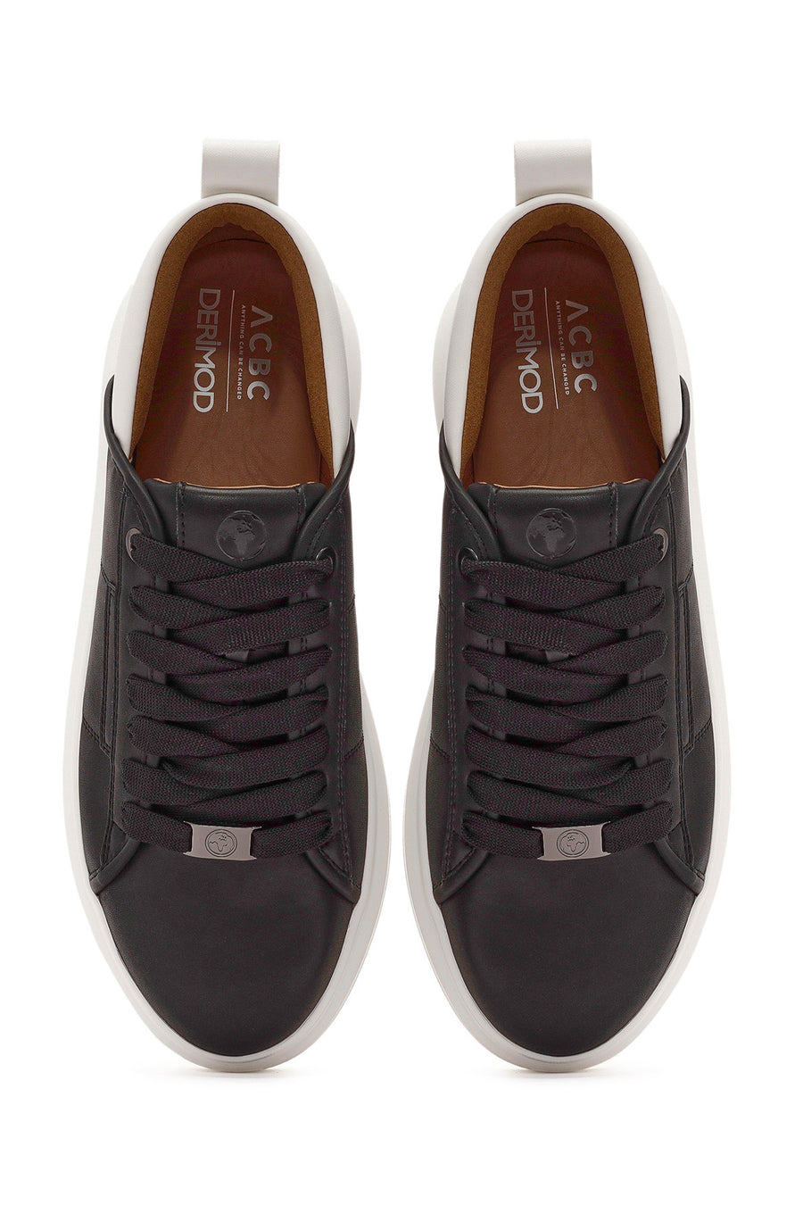 ACBC x Derimod Men's Black Lace-Up Sneakers