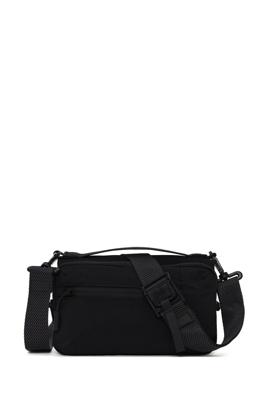 D-Pack Male Black Long-Strap Mini Fabric Crossbody Bag 26SBD30116F | Derimod