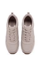 Skechers Women's Beige Million Air-Hotter Air Thick Soled Wedge Heeled Sneaker | Derimod