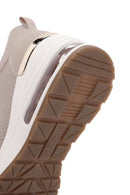 Skechers Women's Beige Million Air-Hotter Air Thick Soled Wedge Heeled Sneaker | Derimod