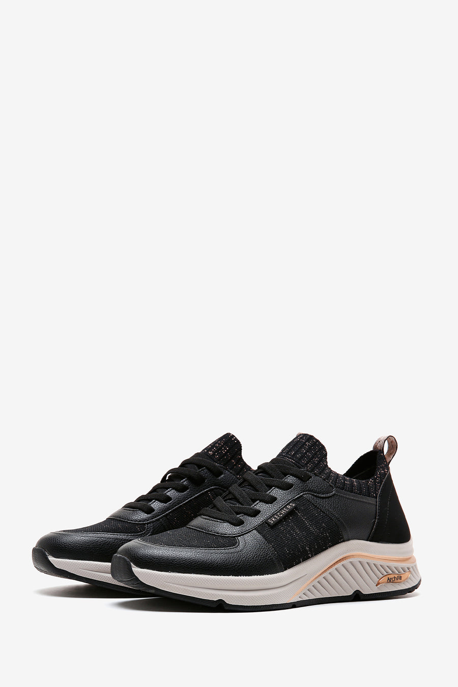 Skechers Kadın Siyah Arch Fit S-Miles-Miglio Marca Sneaker