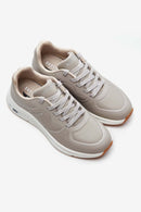 Skechers Kadın Bej Arch Fit S-Miles- Mile Makers Sneaker | Derimod