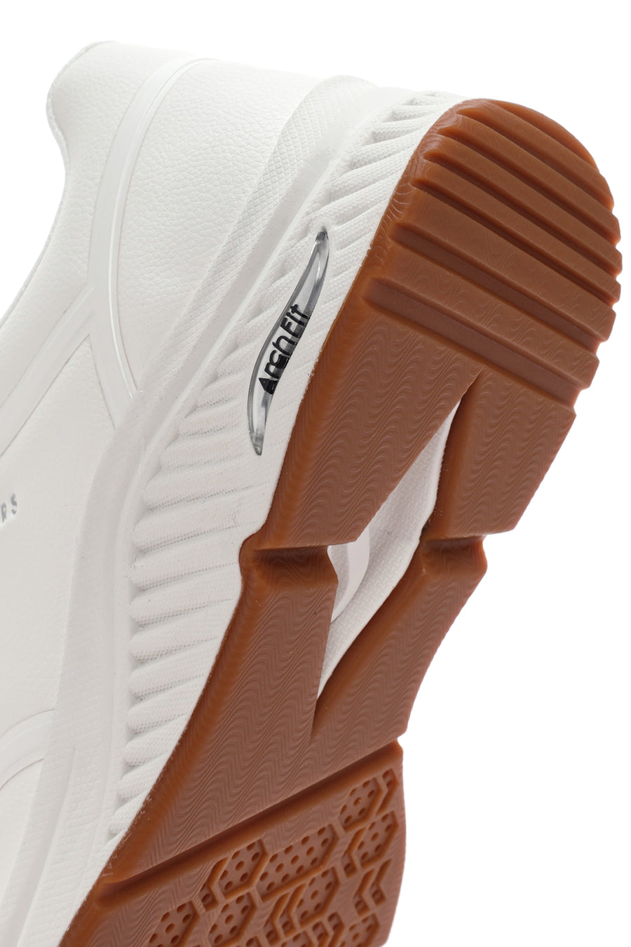 Skechers Women's White Arch Fit S-Miles Lace-up Sneaker
