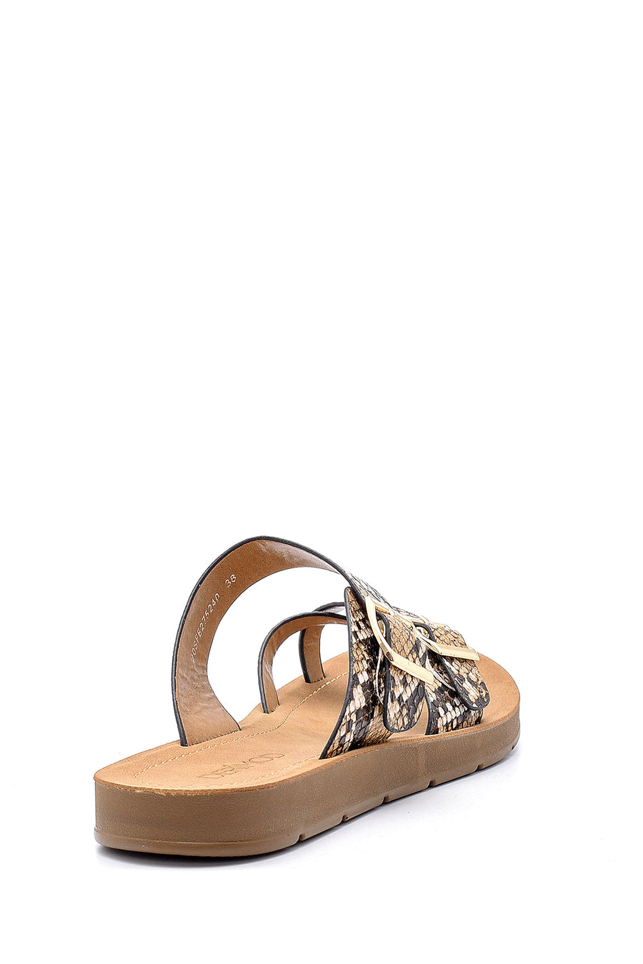 Women's Snakeskin Patterned Slippers