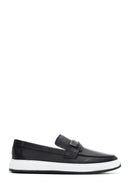 Erkek Siyah Deri Loafer | Derimod
