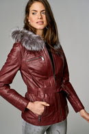 Juliette Women's Leather Jacket | Derimod