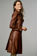New Modesta Women's Leather Jacket | Derimod