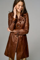 New Modesta Women's Leather Jacket | Derimod