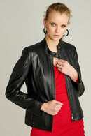 NORMA WOMEN'S LEATHER JACKET | Derimod