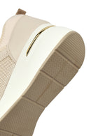 Women's Beige Lace-Up Platform Sneaker | Derimod