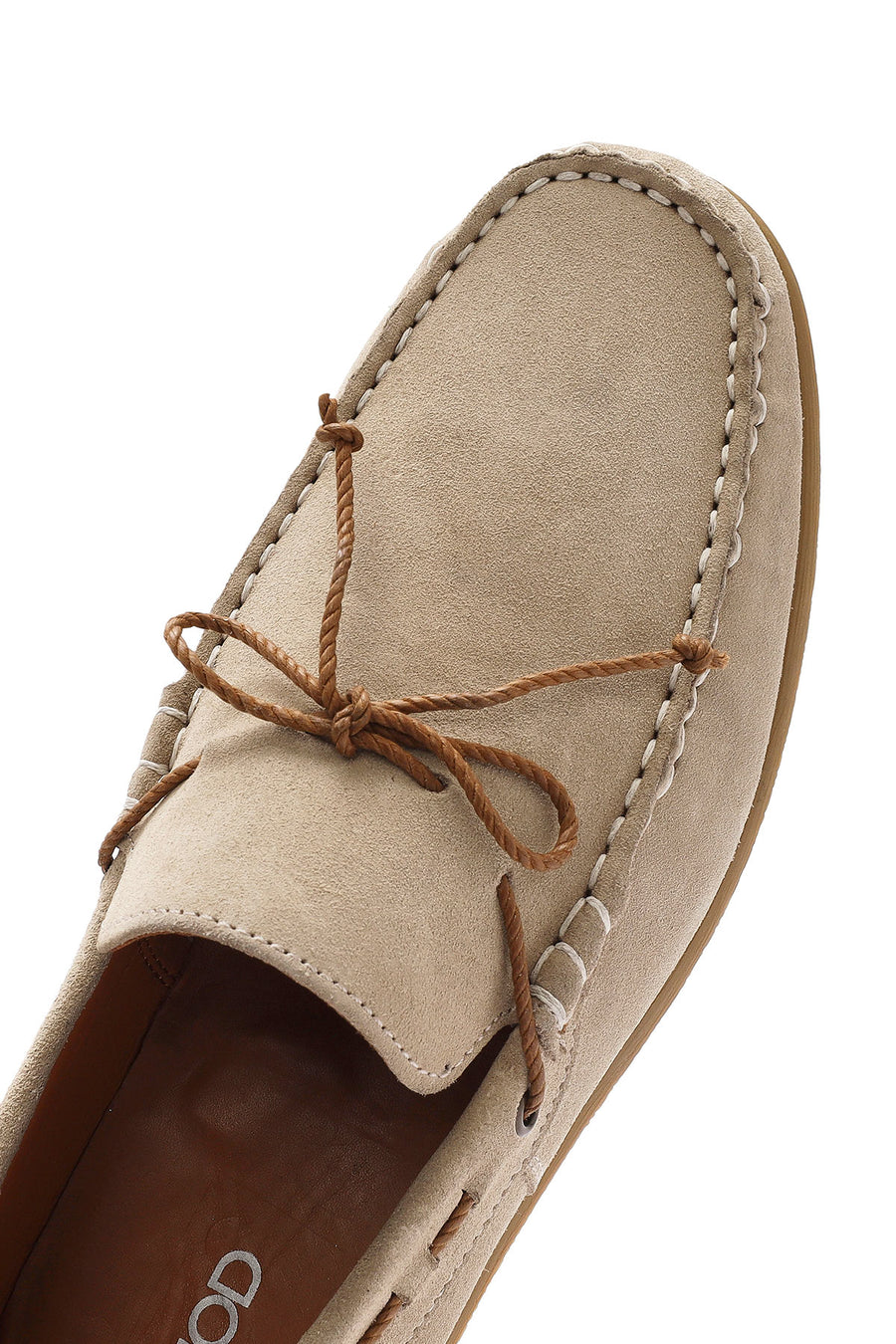 Men's Beige Suede Leather Casual Loafer