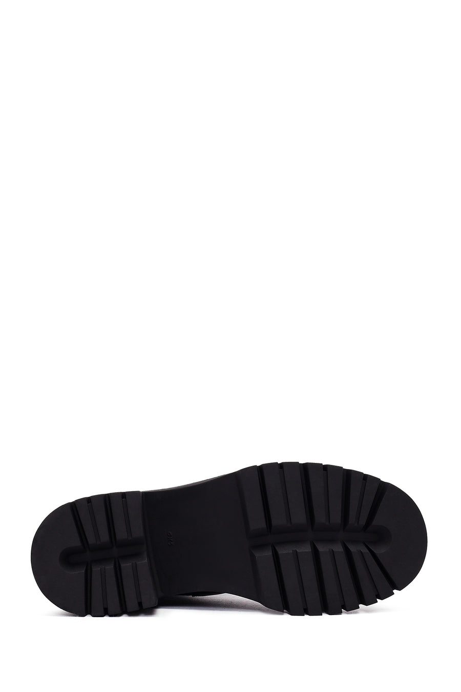 Woman Black Chunky-Heeled Leather Chelsea Boots