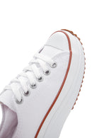 Women's White Thick Soled Sneaker | Derimod