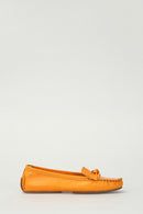 Yellow Women's Leather Loafer | Derimod